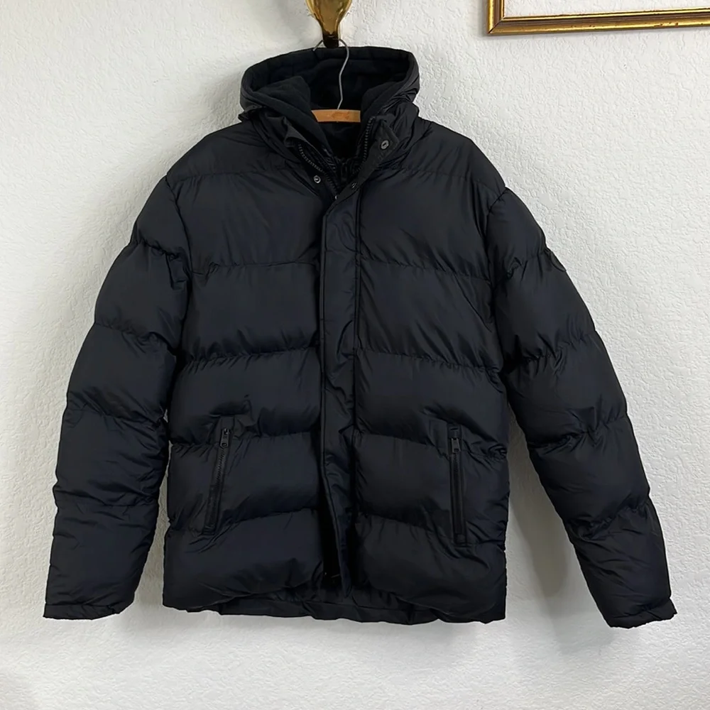 French Connection Row Fleece Puffer Coat - Picture 2 of 13